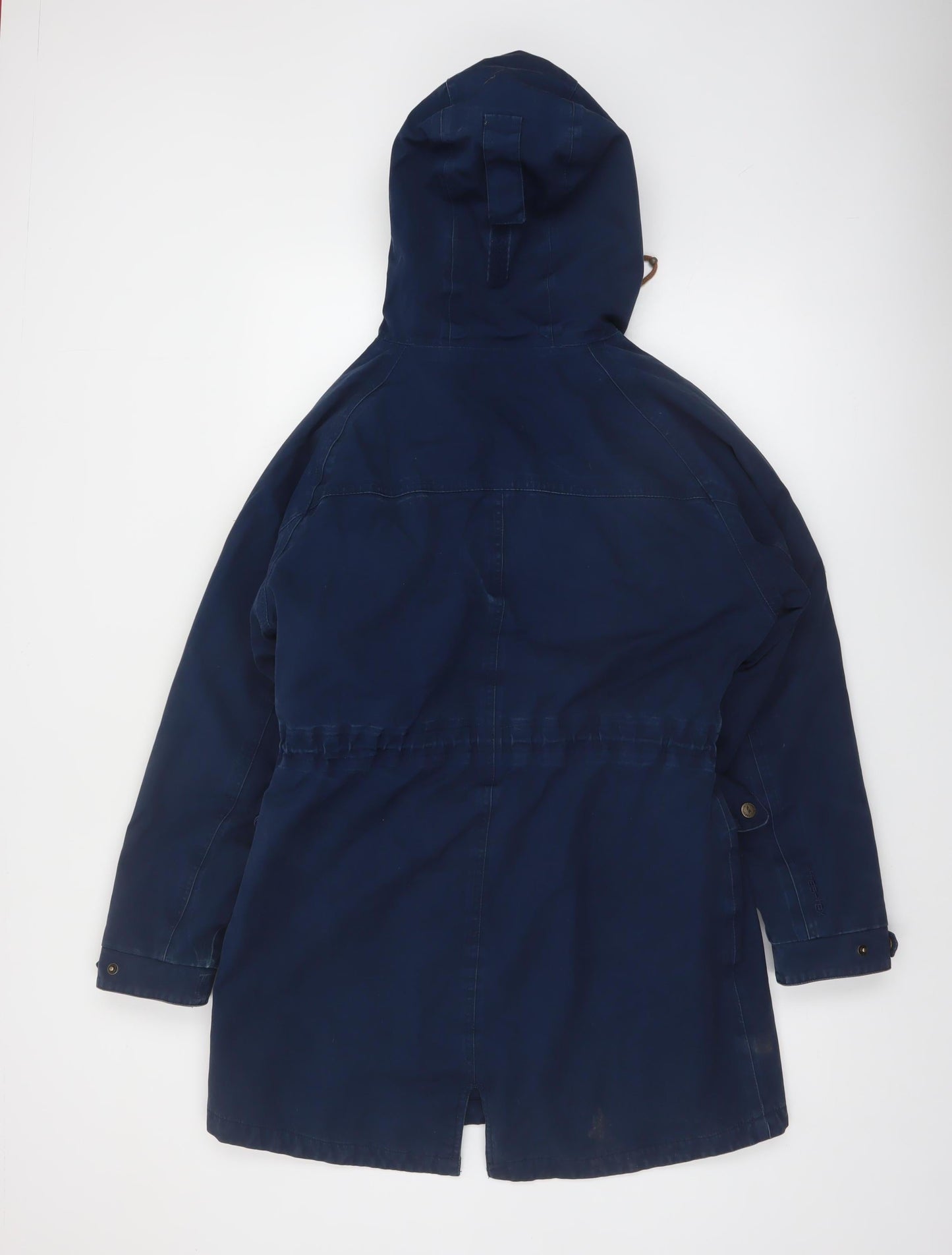 Trespass Womens Blue L Waterproof Hooded Parka Coat Lined UK14