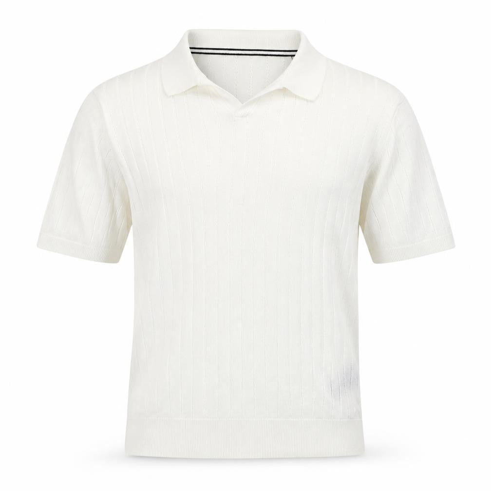 Ted Baker Men's White Cotton Knit Polo Shirt Size L