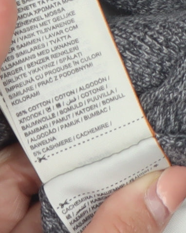 Superdry Men's Grey Cotton Cashmere Crew Neck Jumper Size S