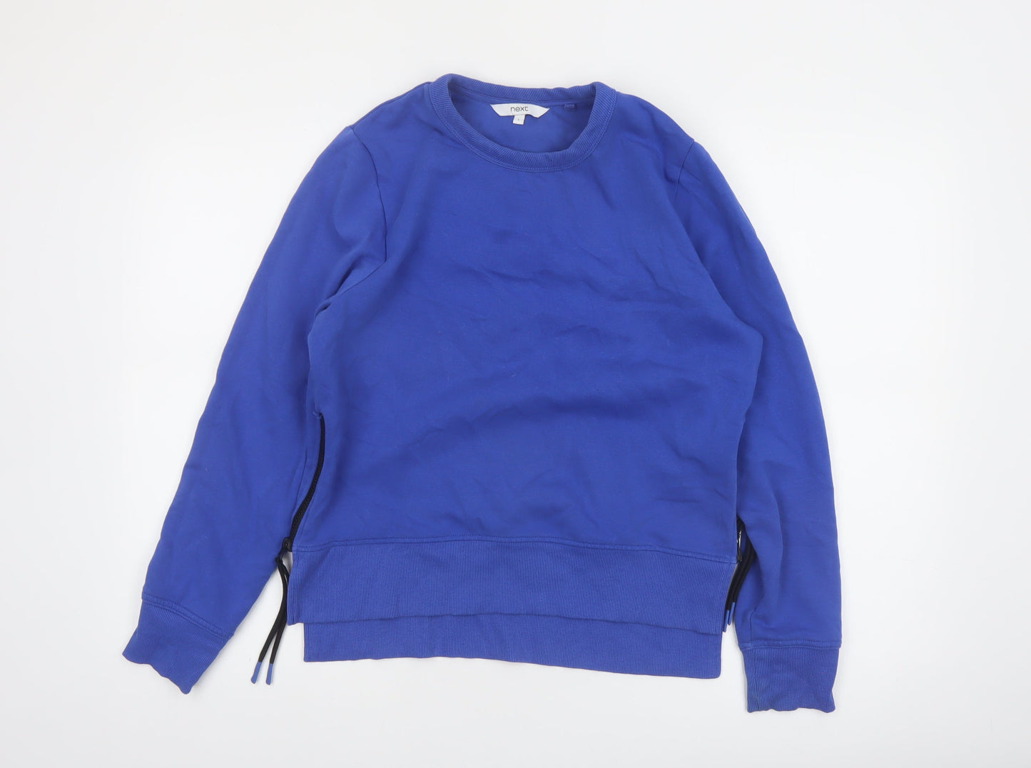 Next Women Blue Small Pullover Sweatshirt with Side Zips
