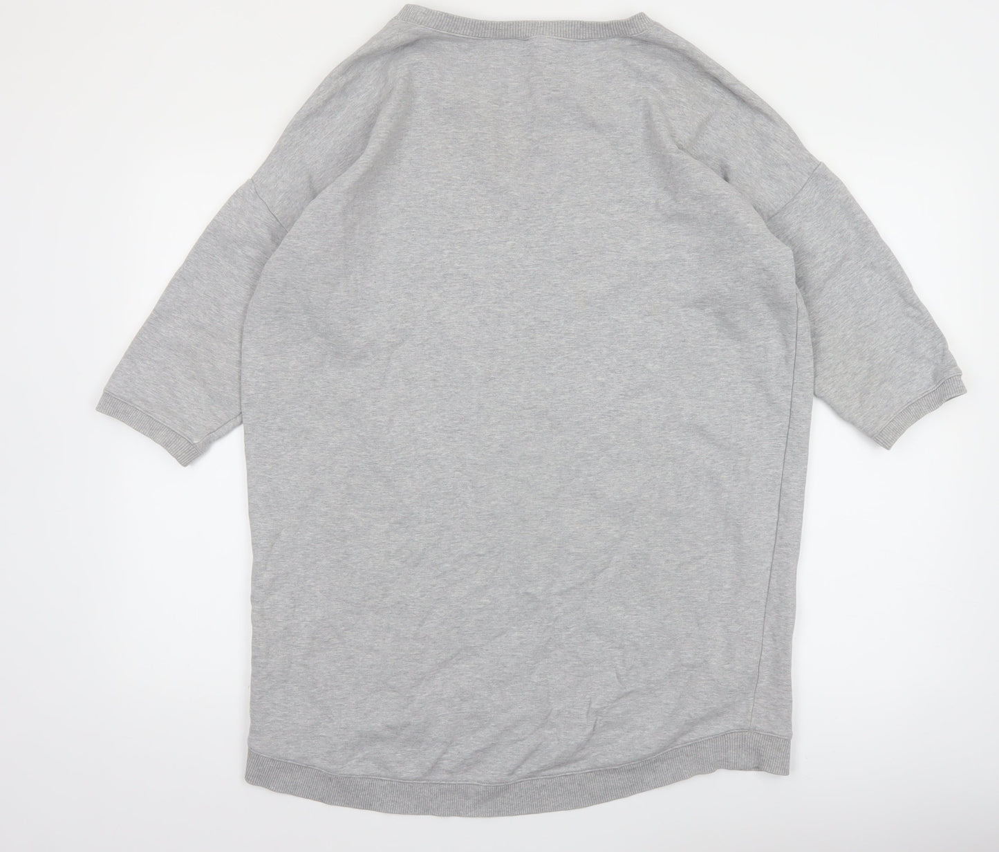 French Connection Women Grey Cotton Pullover Sweatshirt Size 12