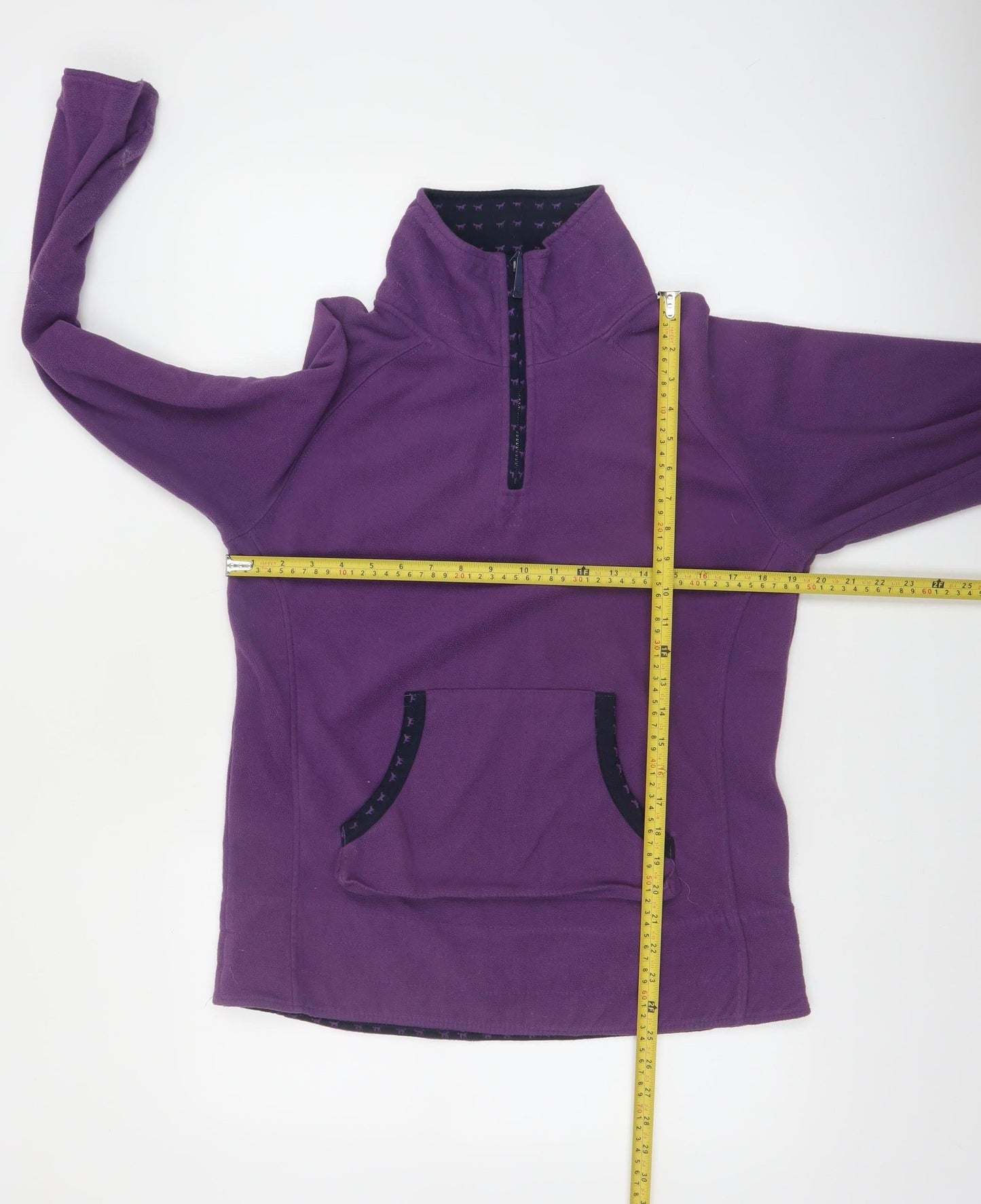 Sherwood Forest Womens Purple Fleece Pullover Sweatshirt UK 12