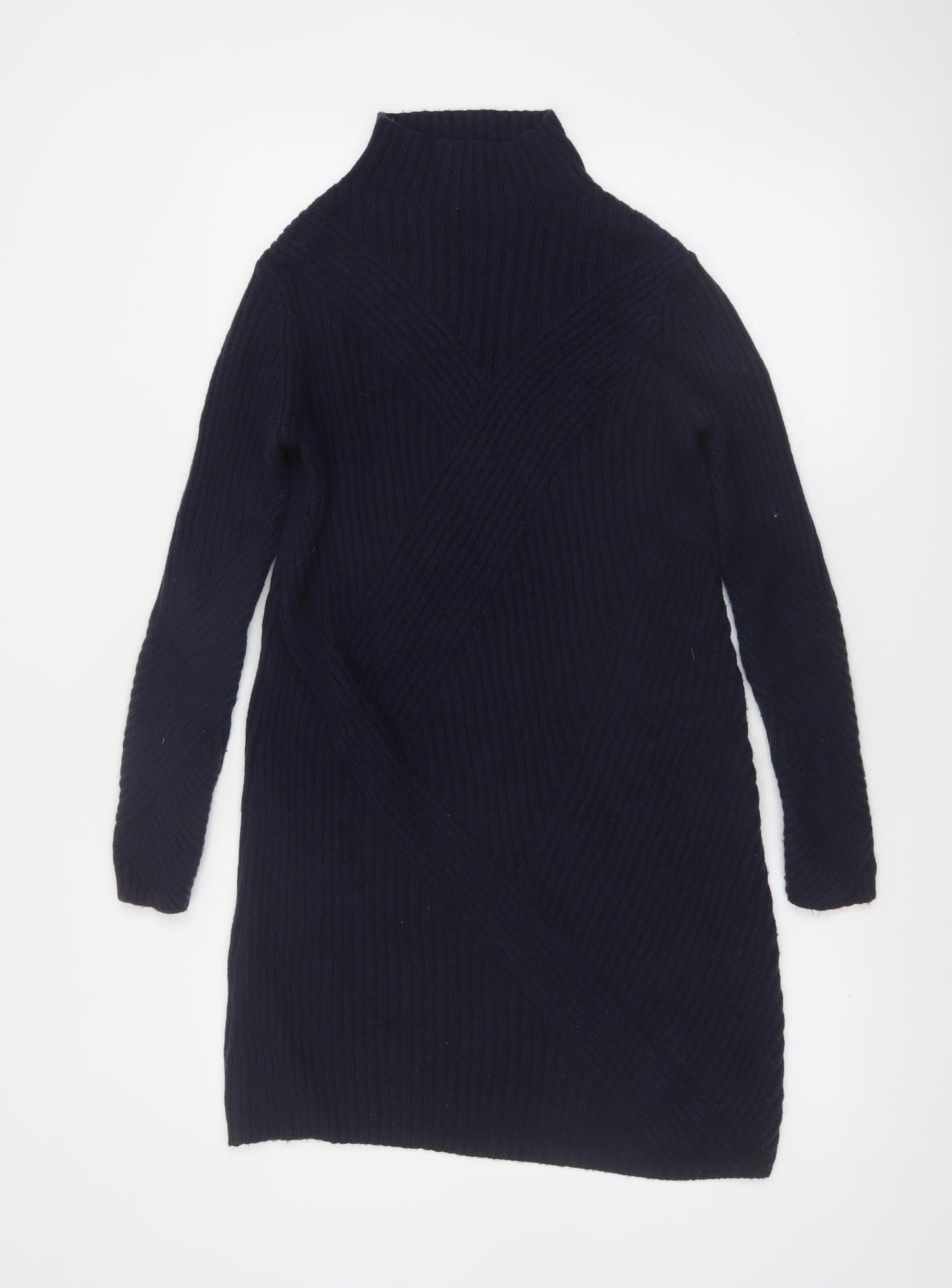 Marks and Spencer Women’s Black High Neck Merino Wool Jumper S