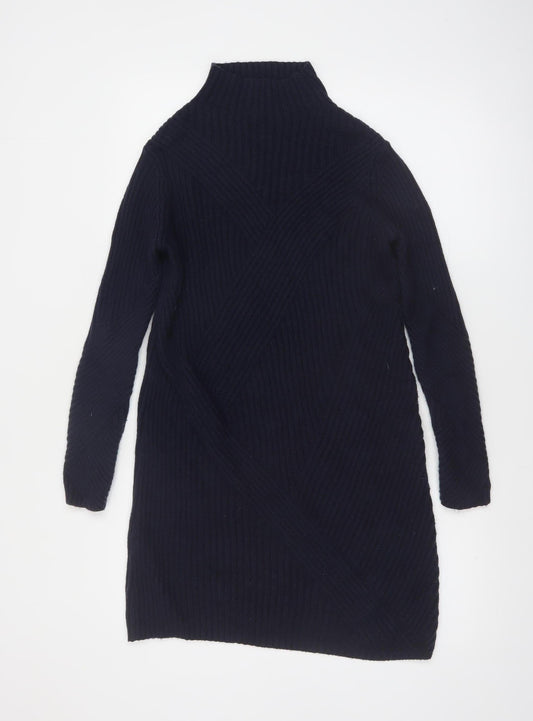 Marks and Spencer Women’s Black High Neck Merino Wool Jumper S