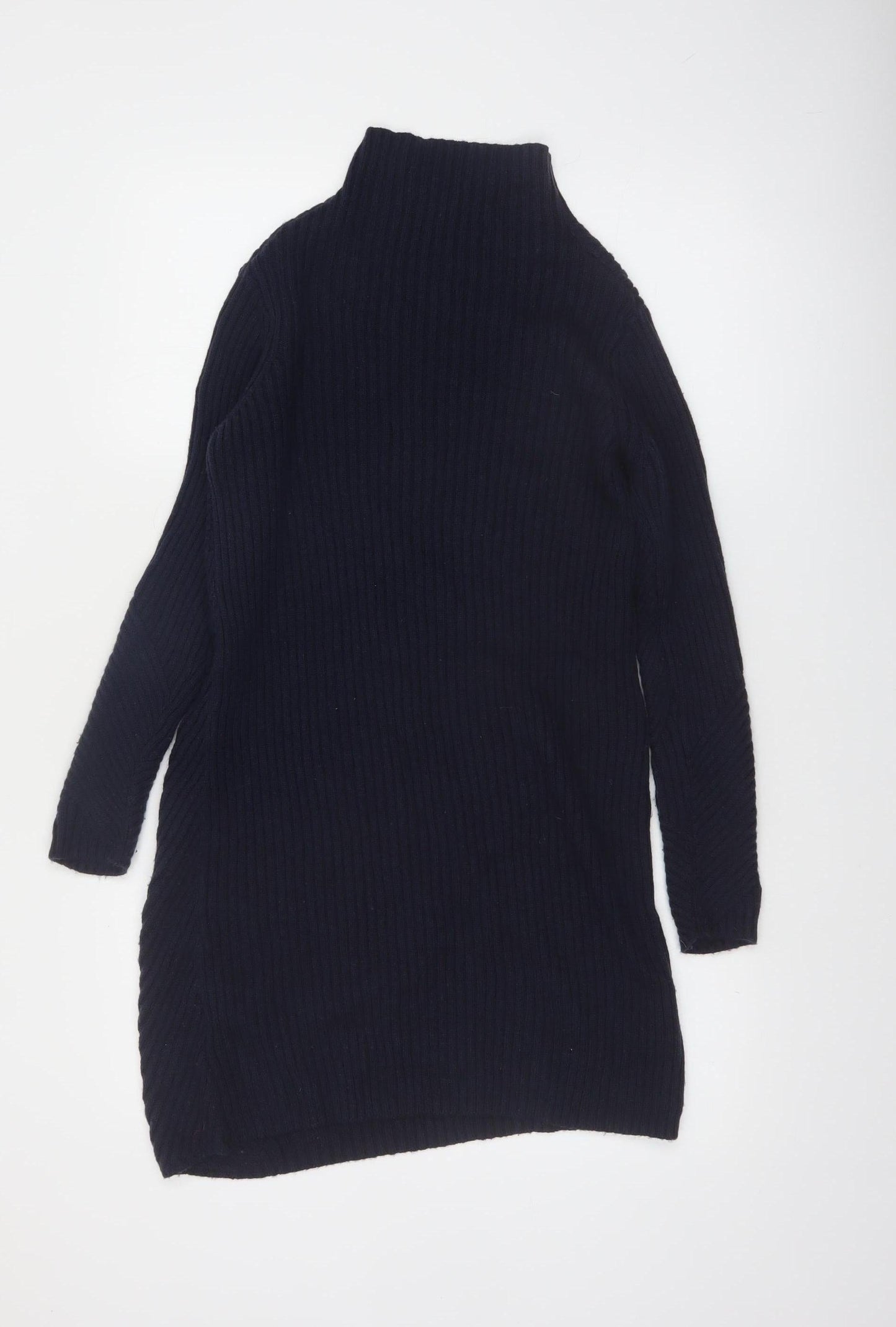 Marks and Spencer Women’s Black High Neck Merino Wool Jumper S