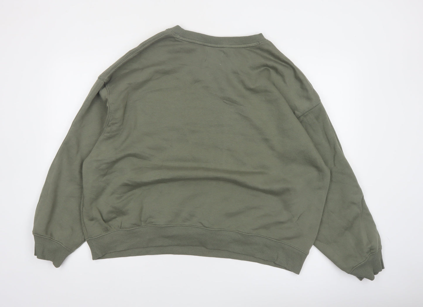 Next SELF Wellness Club Khaki Green Pullover Sweatshirt Women UK 20
