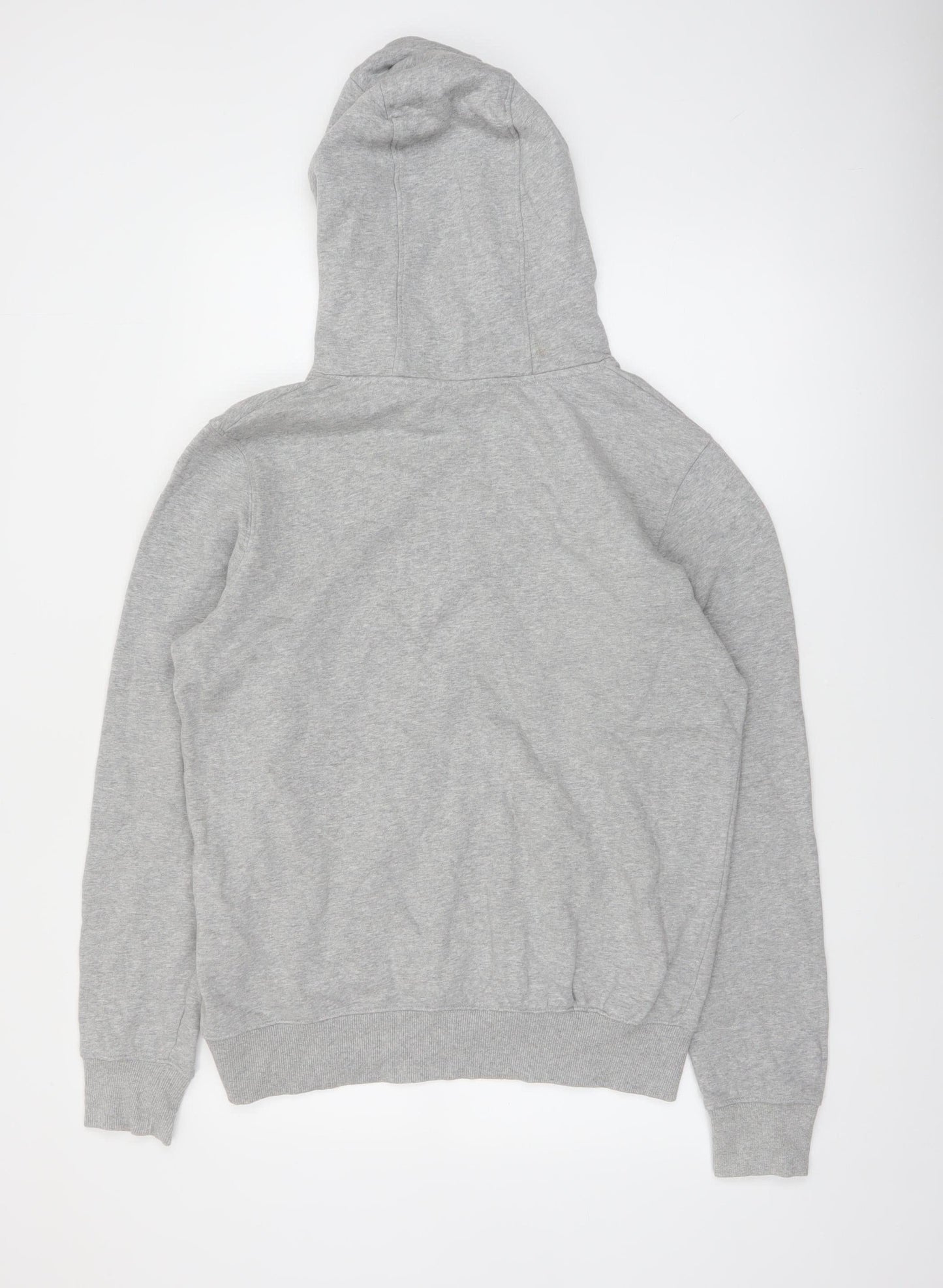 Earth Positive Men's Grey Pullover Hoodie M Regular Fit Graphic