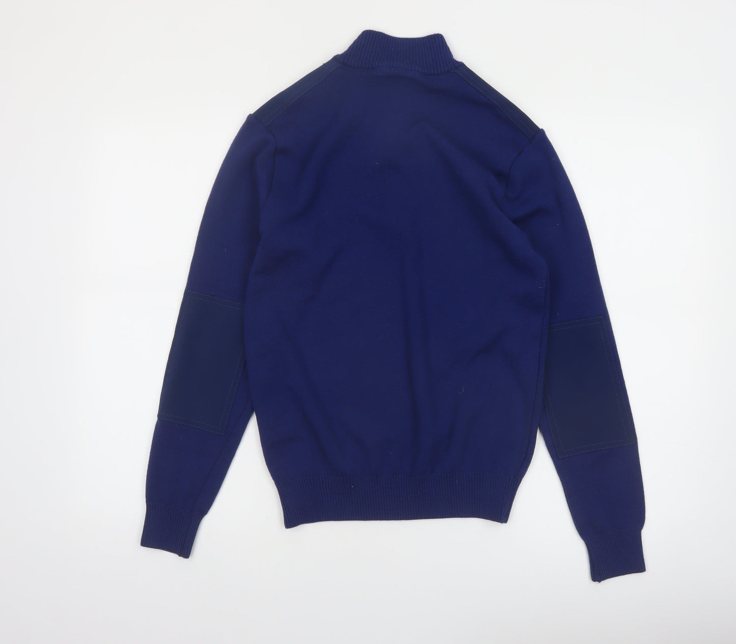 Paul & Shark Men’s Blue Wool Blend 1/2 Zip Jumper Size S