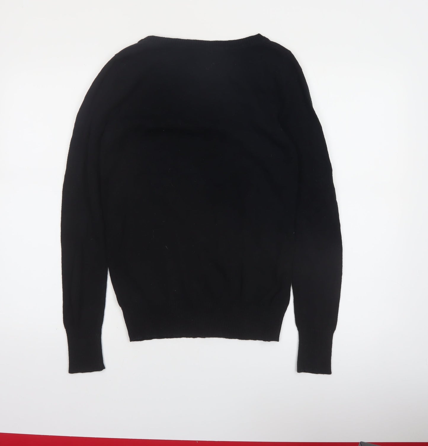 Mossimo Supply Co Women’s Black Cotton J'adore Jumper Size M
