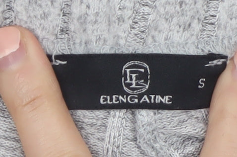 Elengatine Women’s Grey Flared Knit Trousers Size S