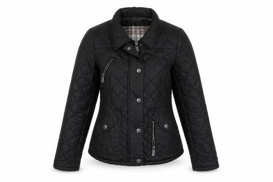 SoulCal & Co Women's Black Quilted Cotton Jacket Size 10