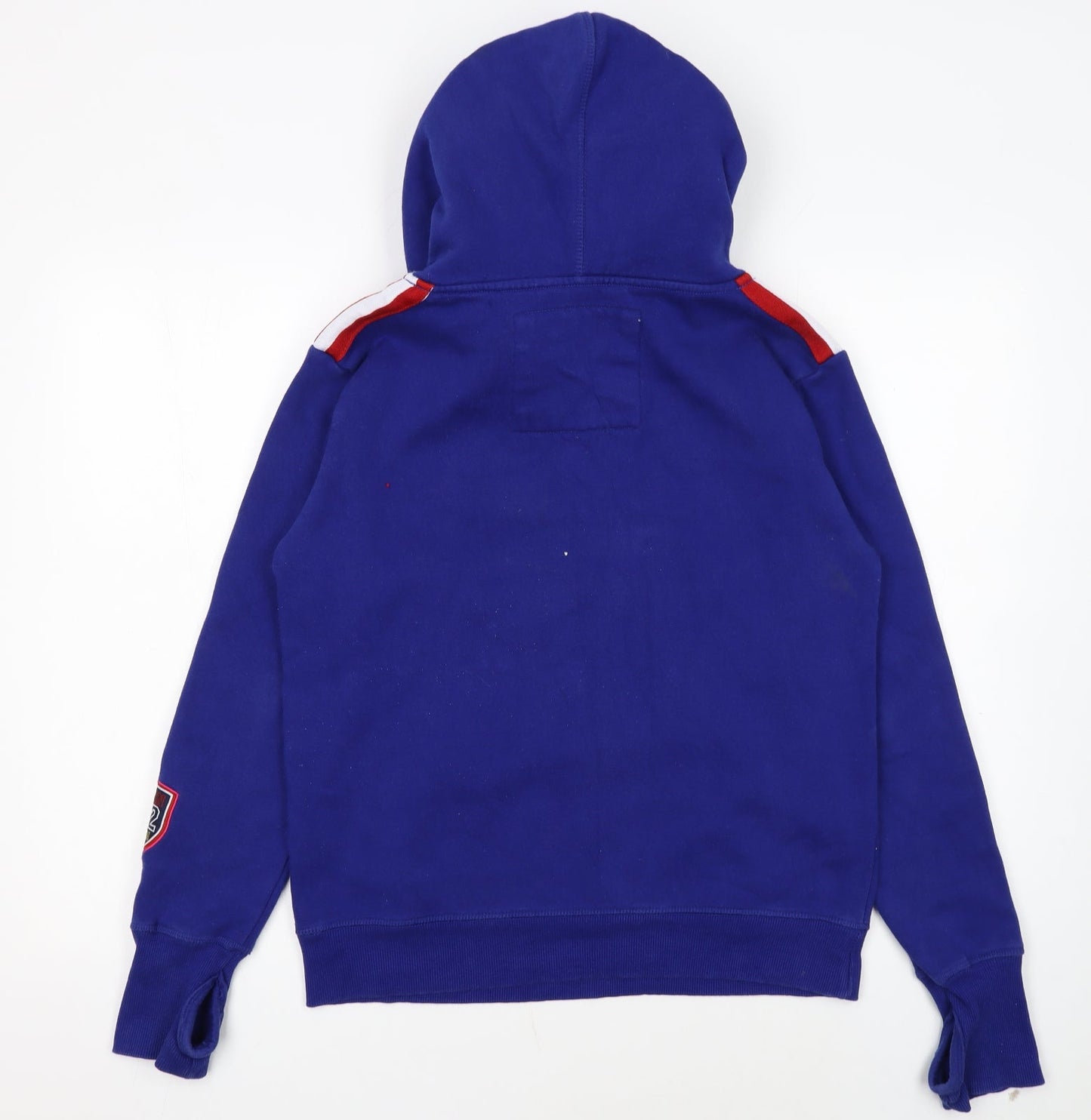 Swimzi Men’s Blue XS Pullover Hoodie Sports Graphic Cotton Mix
