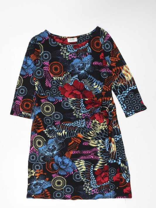 Wallis Petite Women’s Multicoloured Floral Shift Dress Size 14