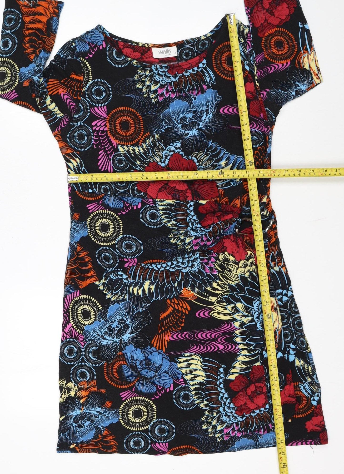 Wallis Petite Women’s Multicoloured Floral Shift Dress Size 14
