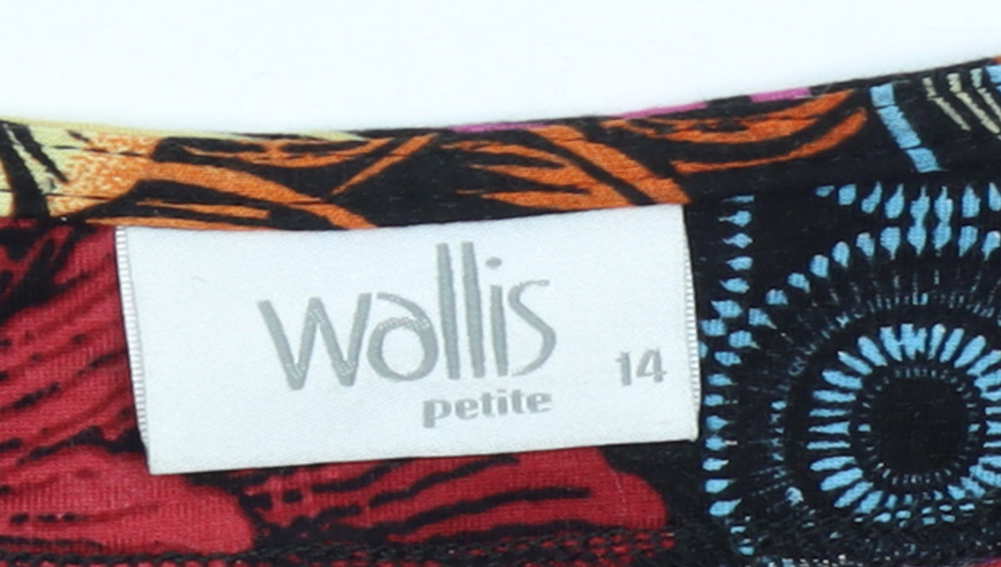 Wallis Petite Women’s Multicoloured Floral Shift Dress Size 14