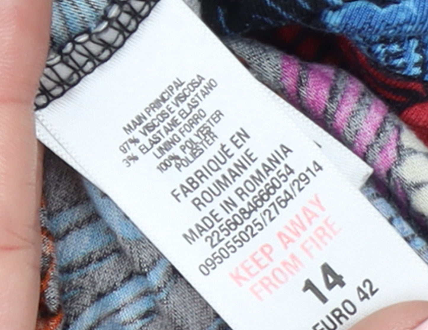 Wallis Petite Women’s Multicoloured Floral Shift Dress Size 14