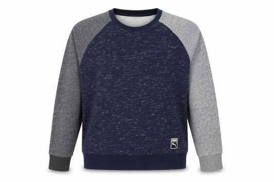 Puma Men Blue Grey Crew Neck Pullover Sweatshirt Size M