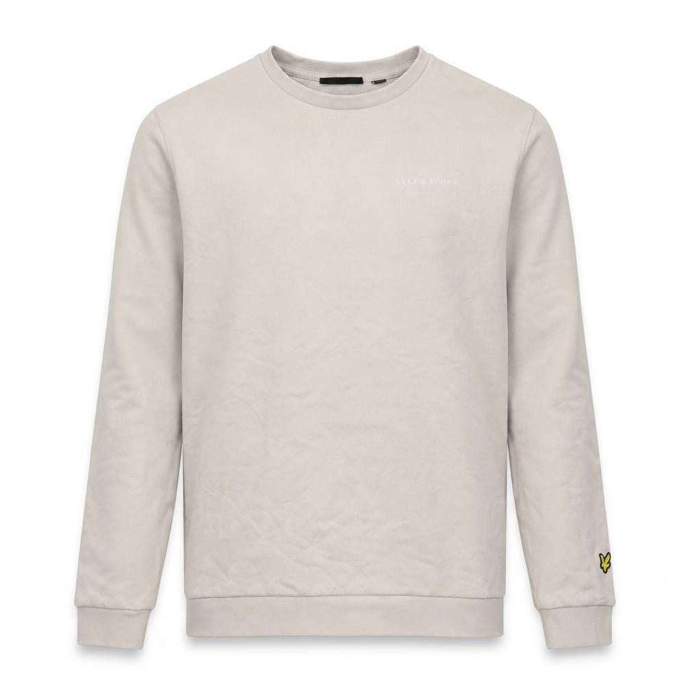 Lyle & Scott Boys Beige Cotton Crew Neck Logo Sweatshirt 14-15 Years