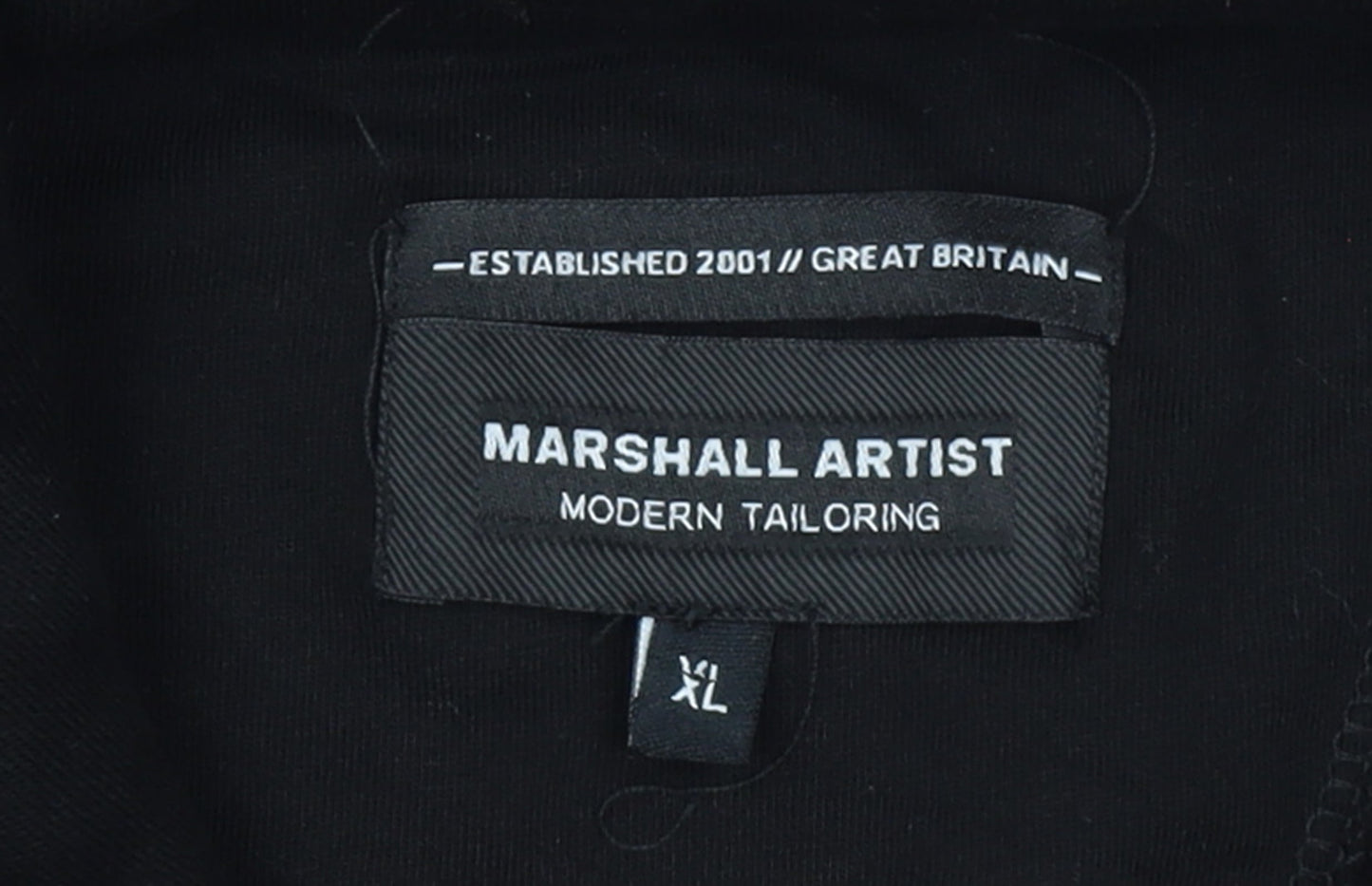 Marshall Artist Men's Black XL Pullover Hoodie with Logo Graphic