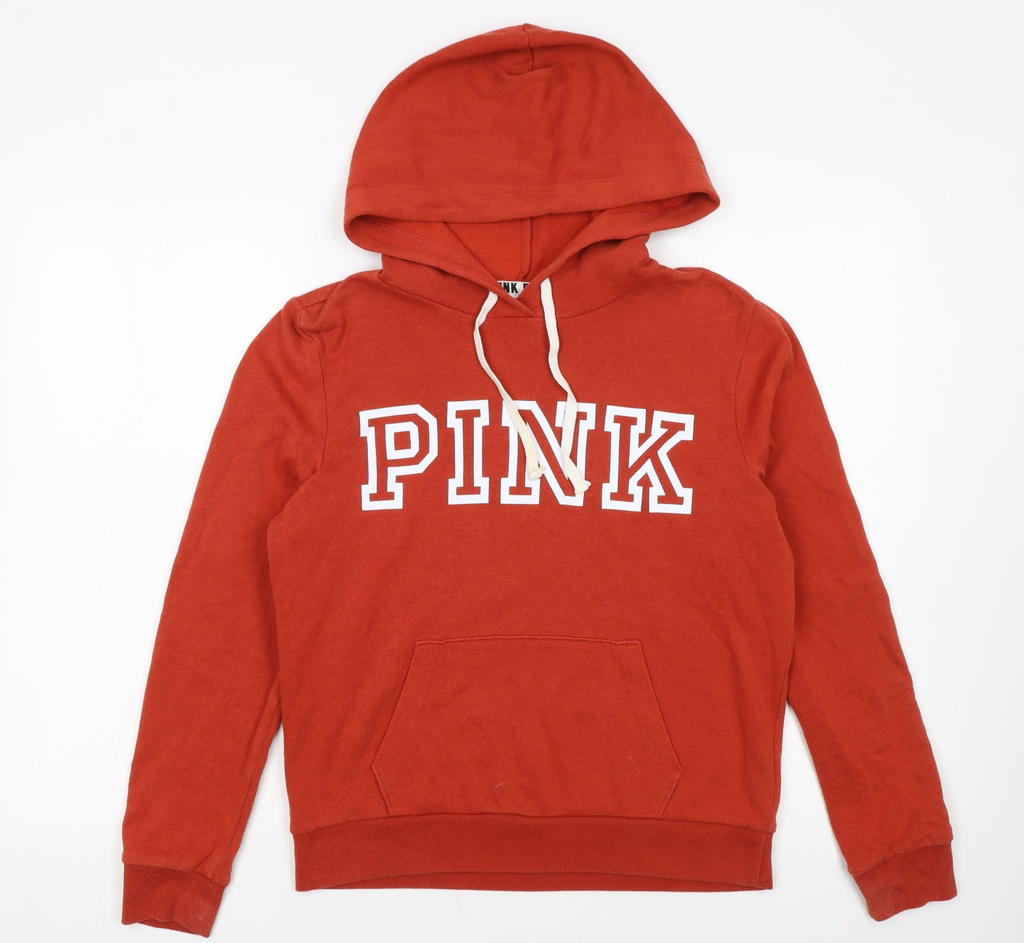 Victoria's Secret PINK Women's Red Pullover Hoodie Size S Cotton Blend
