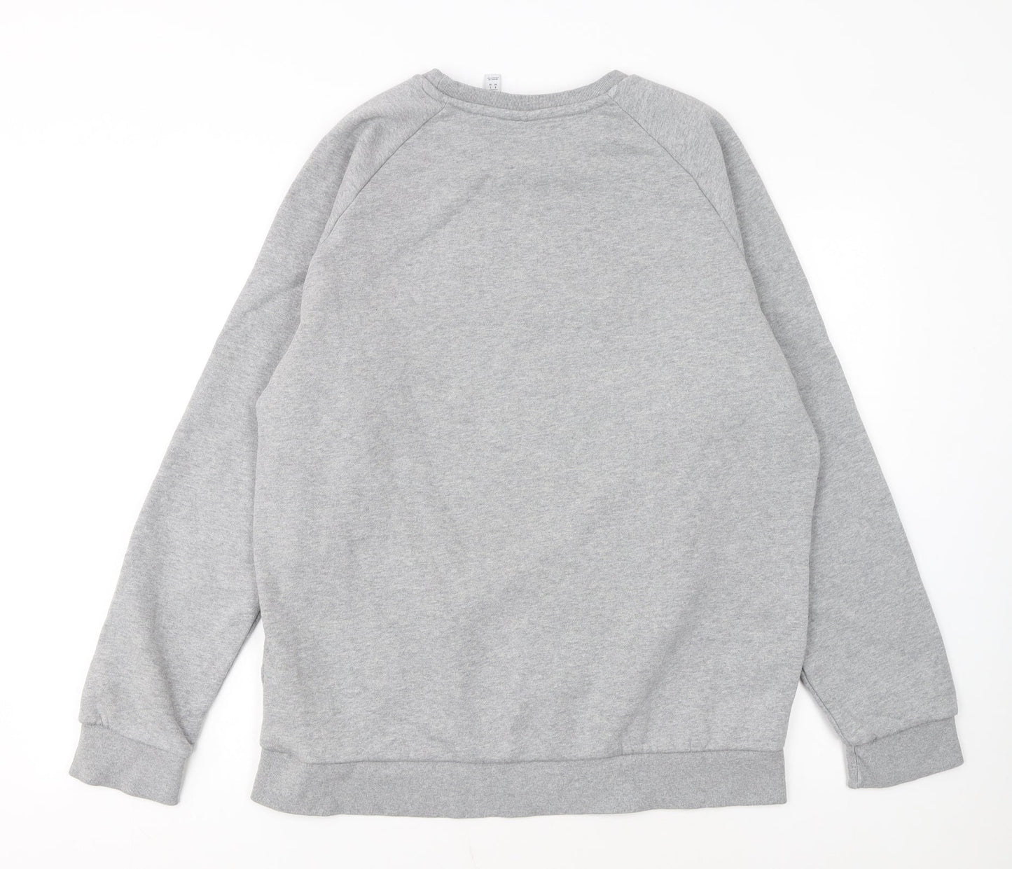 Adidas Mens Grey Regular Fit Crew Neck Sweatshirt M