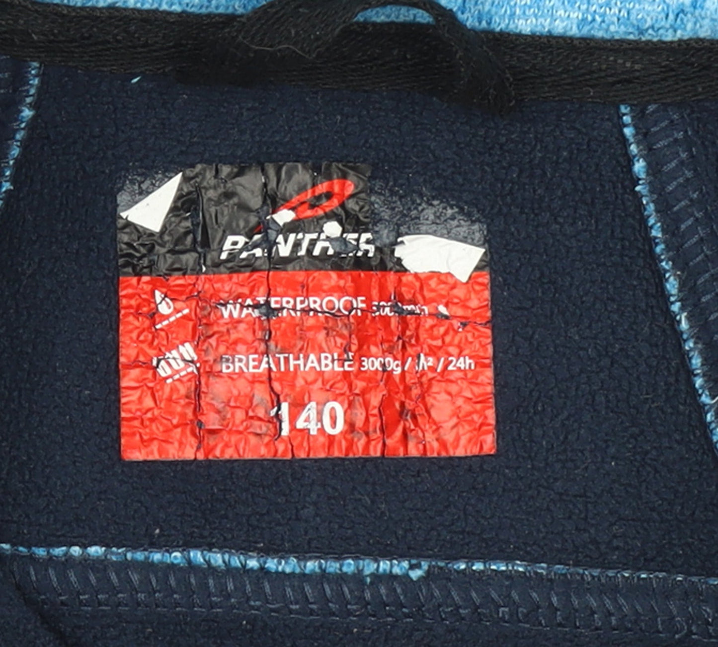 Panther Boys Blue Waterproof Fleece Soft Shell Jacket Size 12 Years