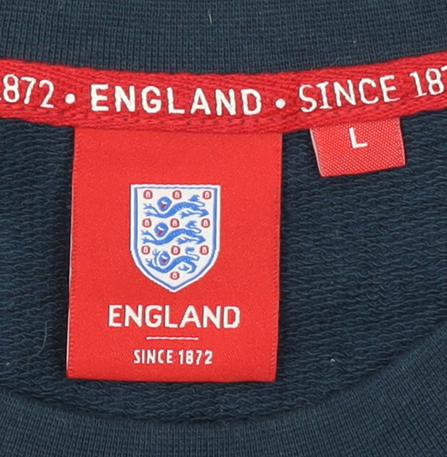 England Men's Blue Crew Neck Pullover Sweatshirt Size L