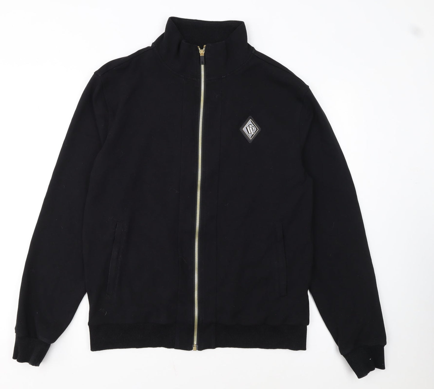 BE VIP Men’s Black XL Track Jacket Cotton Blend Zip Up