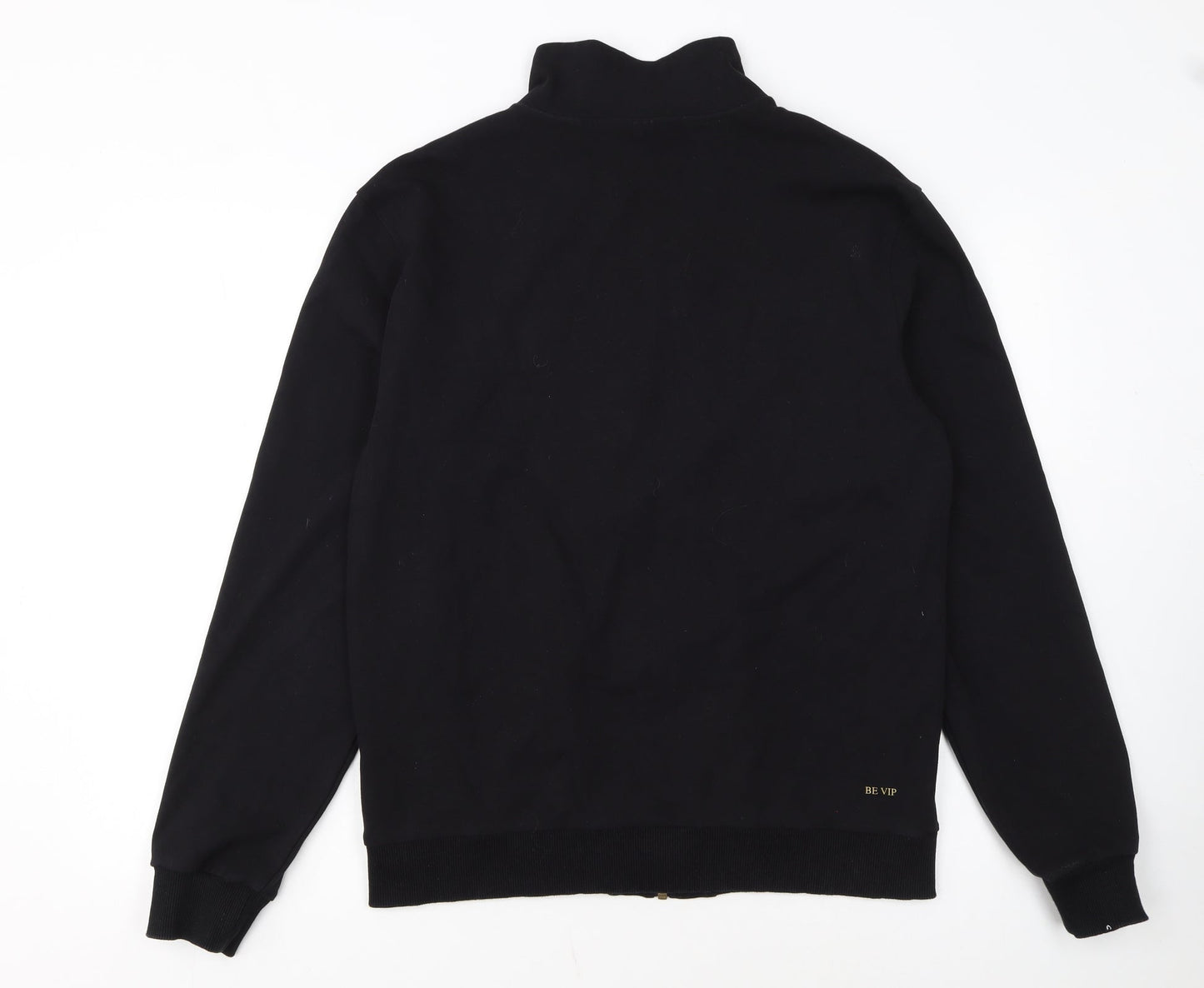 BE VIP Men’s Black XL Track Jacket Cotton Blend Zip Up