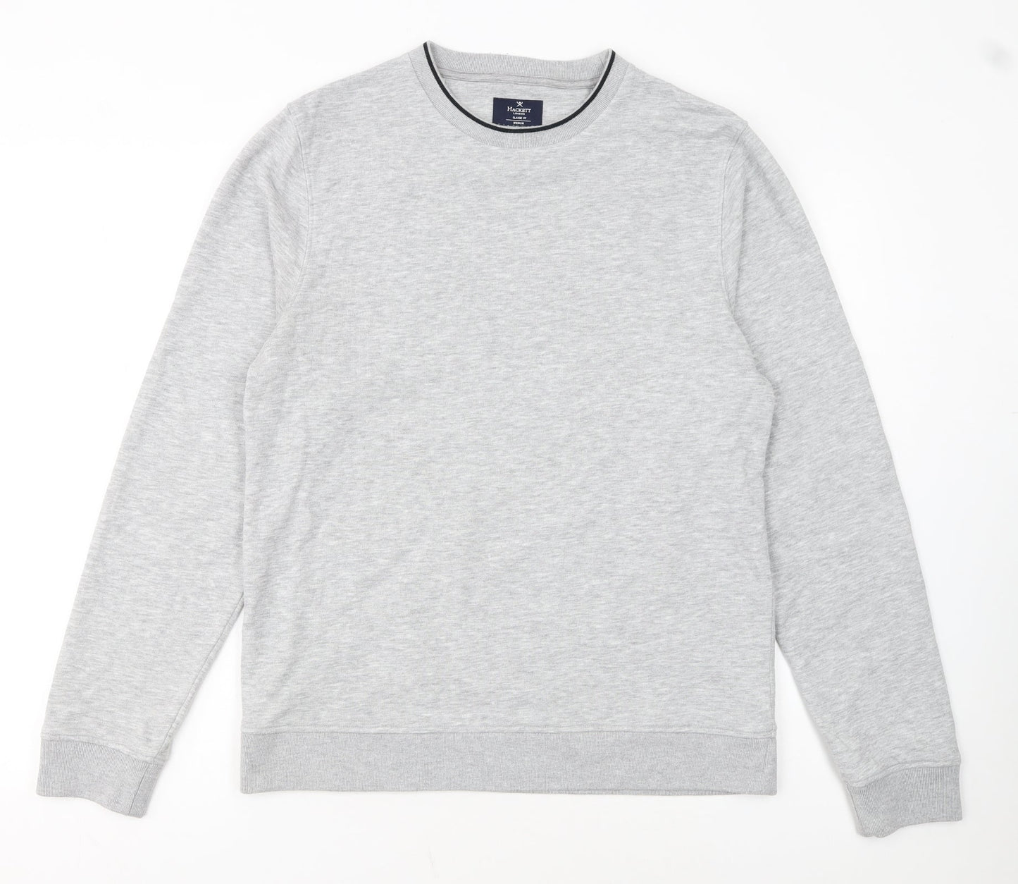 Hackett London Men's Grey Classic Fit Cotton Sweatshirt Medium