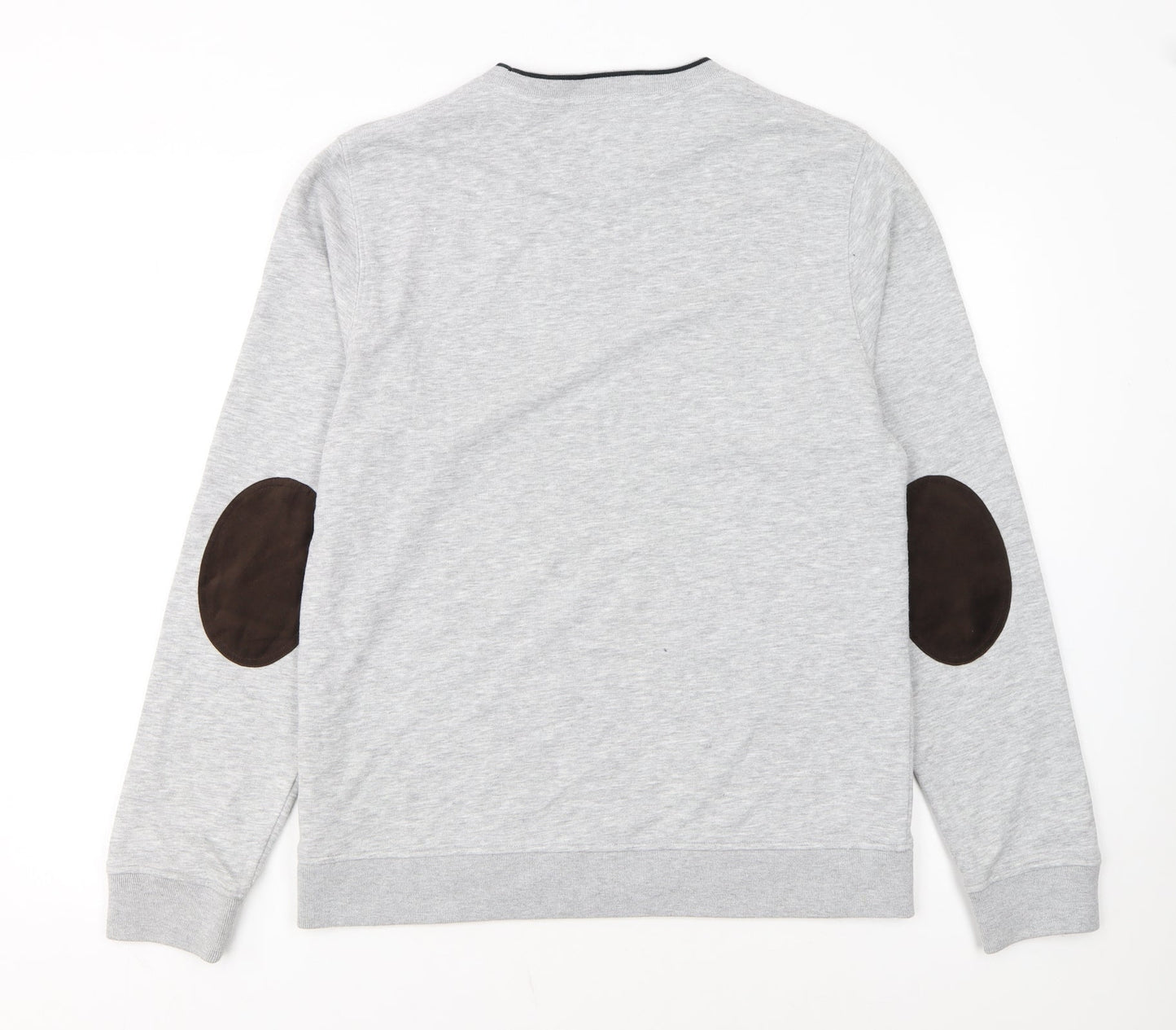 Hackett London Men's Grey Classic Fit Cotton Sweatshirt Medium