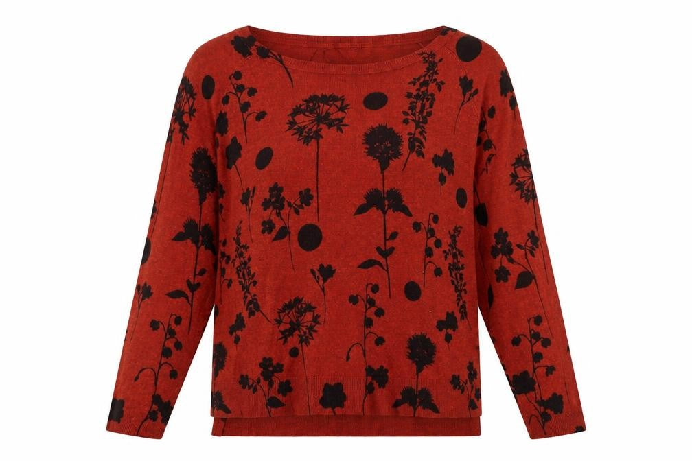 Marks & Spencer Women’s Brown Floral Knit Jumper UK 18