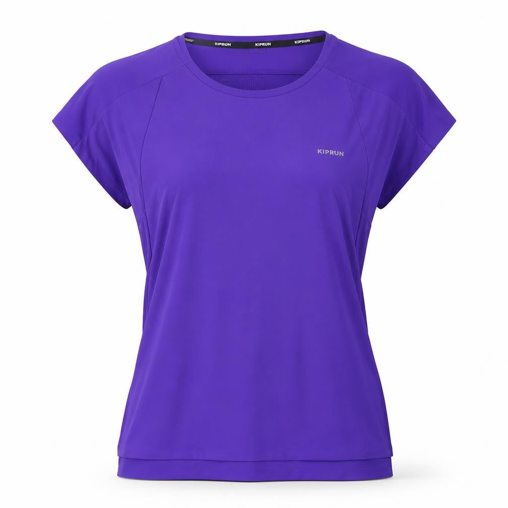 Kiprun Women's Purple Lightweight Running T-Shirt Size S
