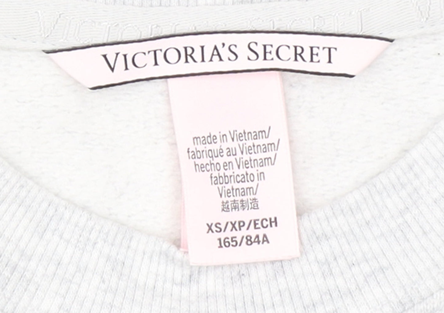 Victoria's Secret Womens Grey XS Pullover Crew Neck Sweatshirt
