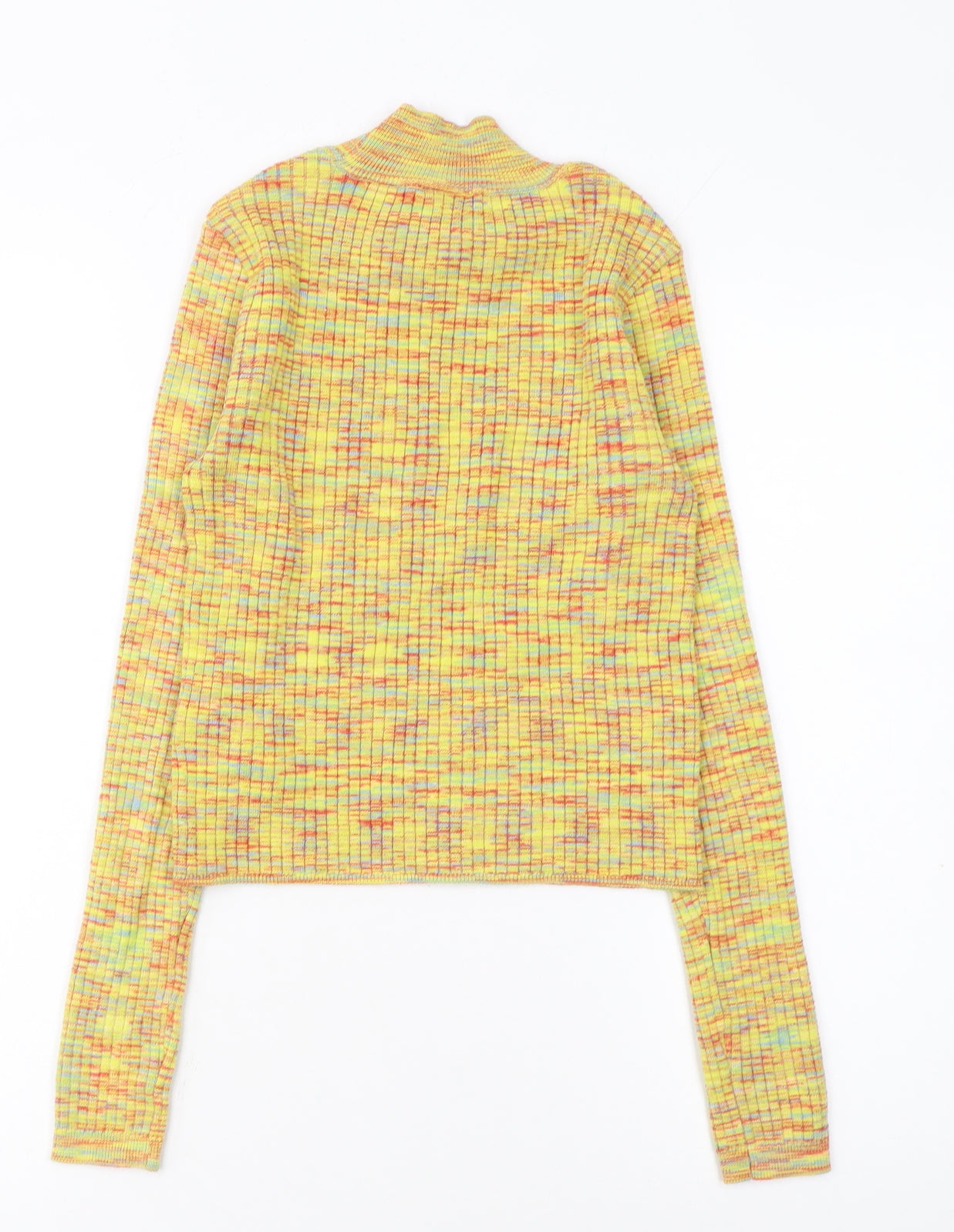 Urban Outfitters Women’s Multicoloured Mock Neck Slim Pullover Jumper Size S