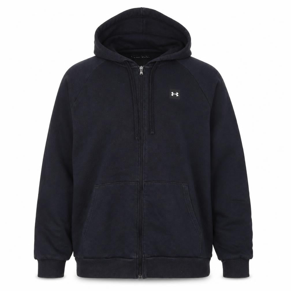 Under Armour Men's Black XL Full Zip Hoodie ColdGear Fleece