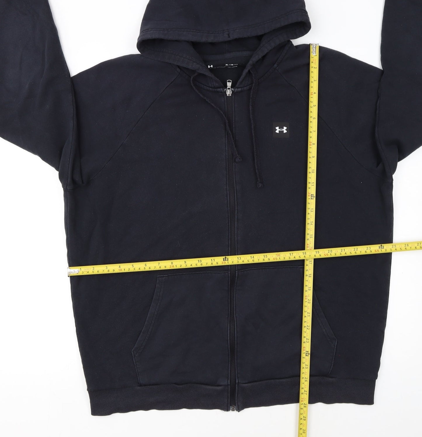 Under Armour Men's Black XL Full Zip Hoodie ColdGear Fleece