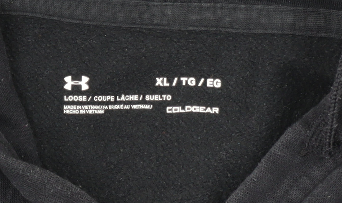 Under Armour Men's Black XL Full Zip Hoodie ColdGear Fleece