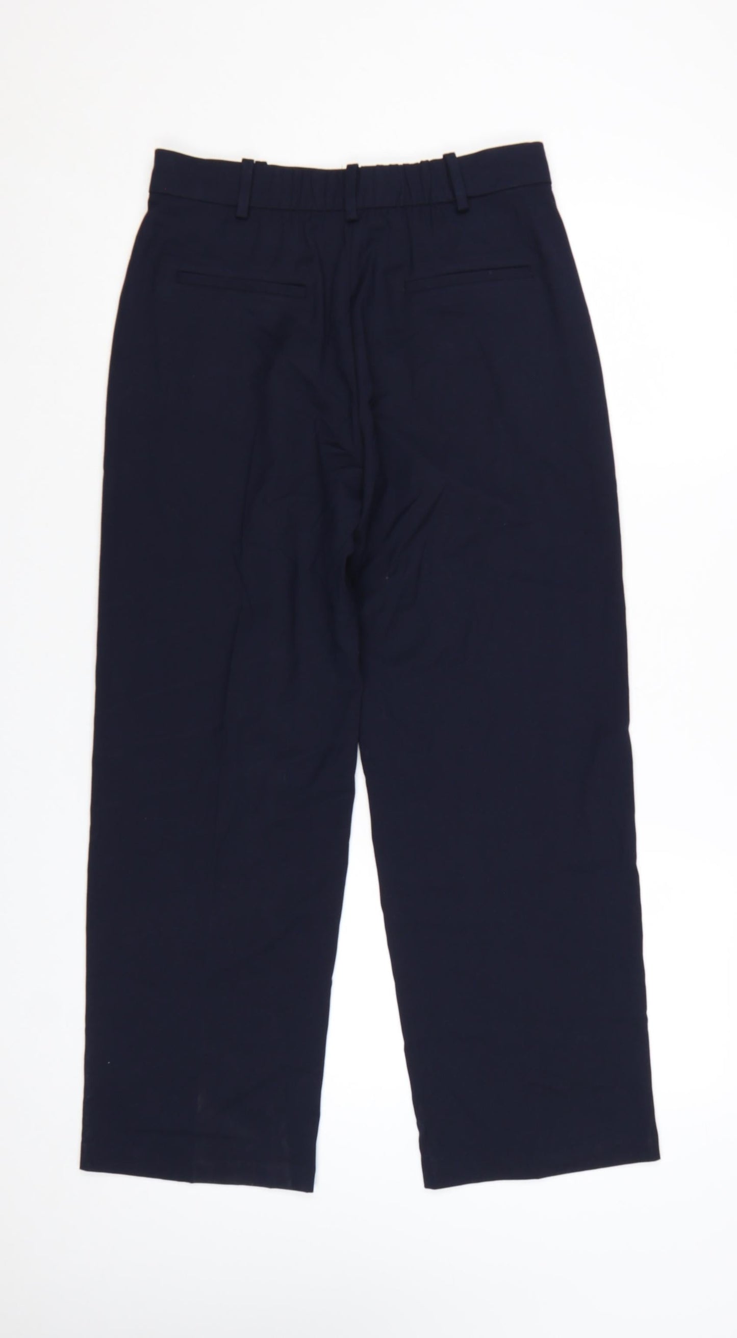 Marks and Spencer Women's Blue Size 10 Straight Leg Trousers