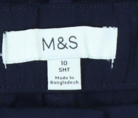 Marks and Spencer Women's Blue Size 10 Straight Leg Trousers