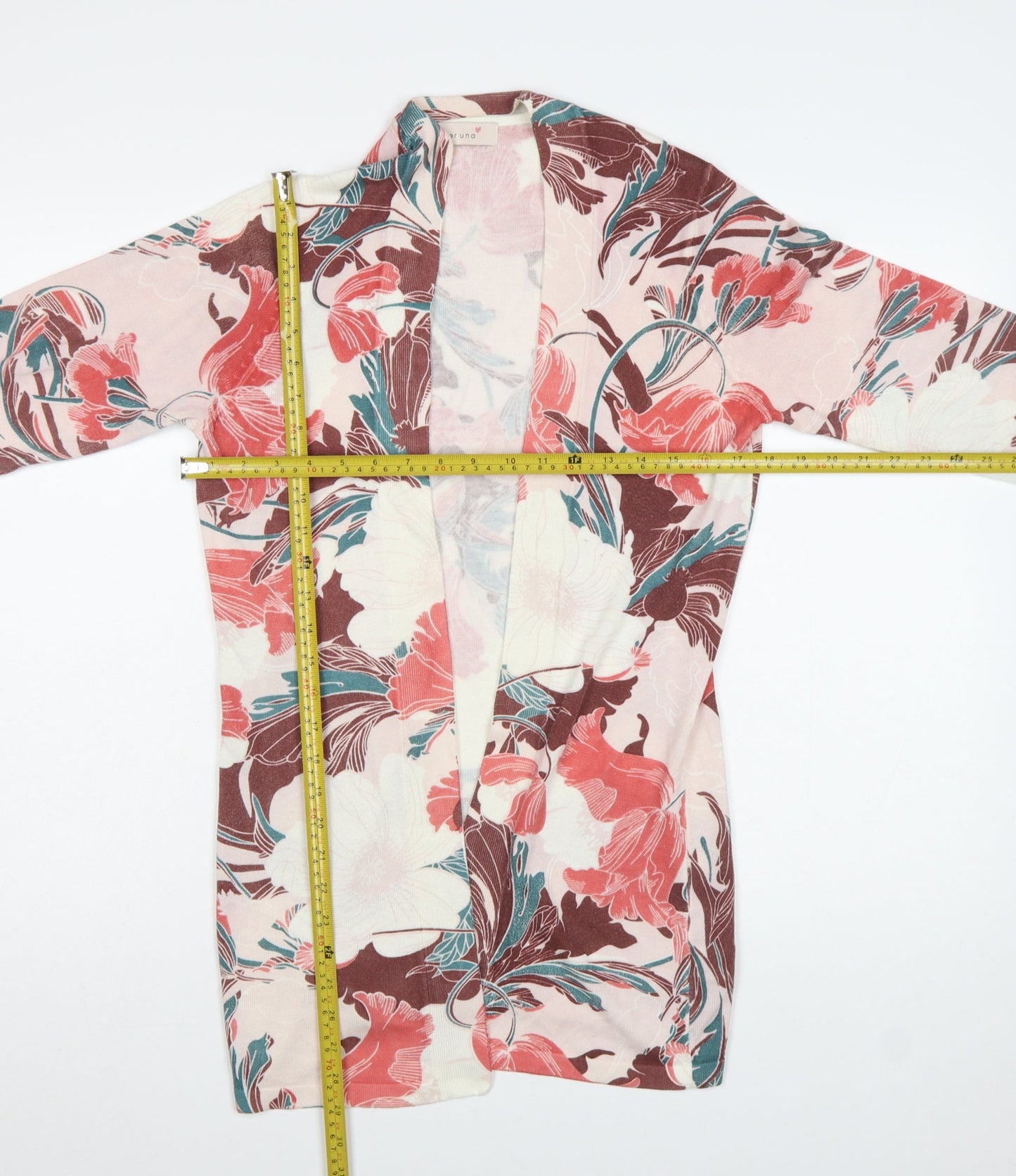 Marks and Spencer Womens Multicoloured Floral Long Sleeve Cardigan UK 10