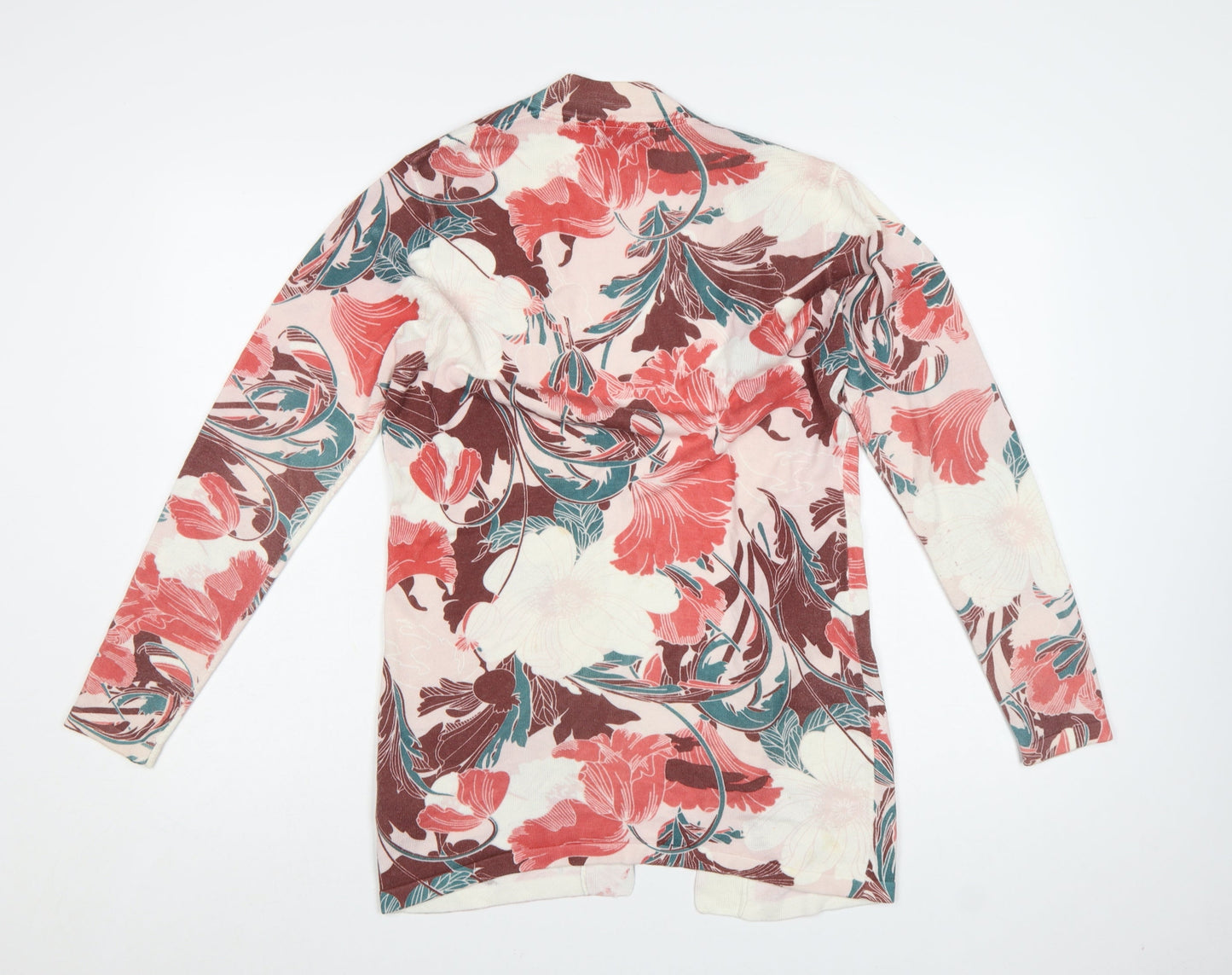 Marks and Spencer Womens Multicoloured Floral Long Sleeve Cardigan UK 10
