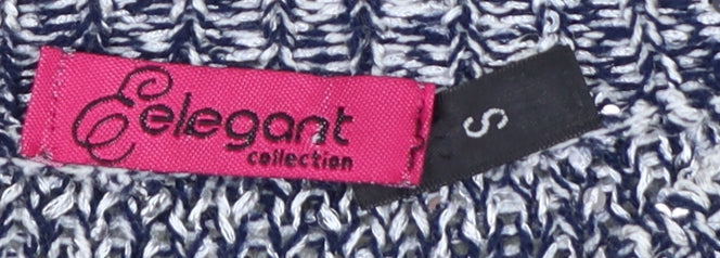 Elegant Collection Women’s Multicoloured Stripe Knit Jumper Size S
