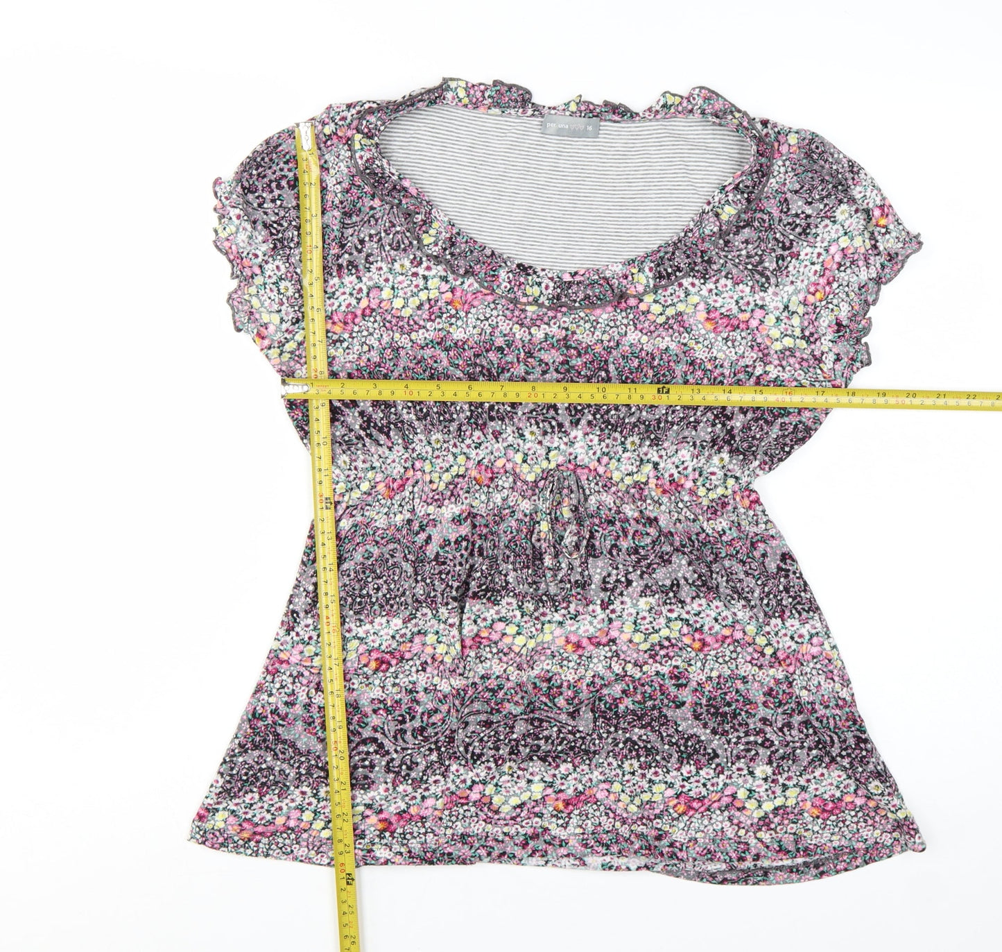 Marks and Spencer Women’s Multicoloured Floral Tunic Blouse Size 16
