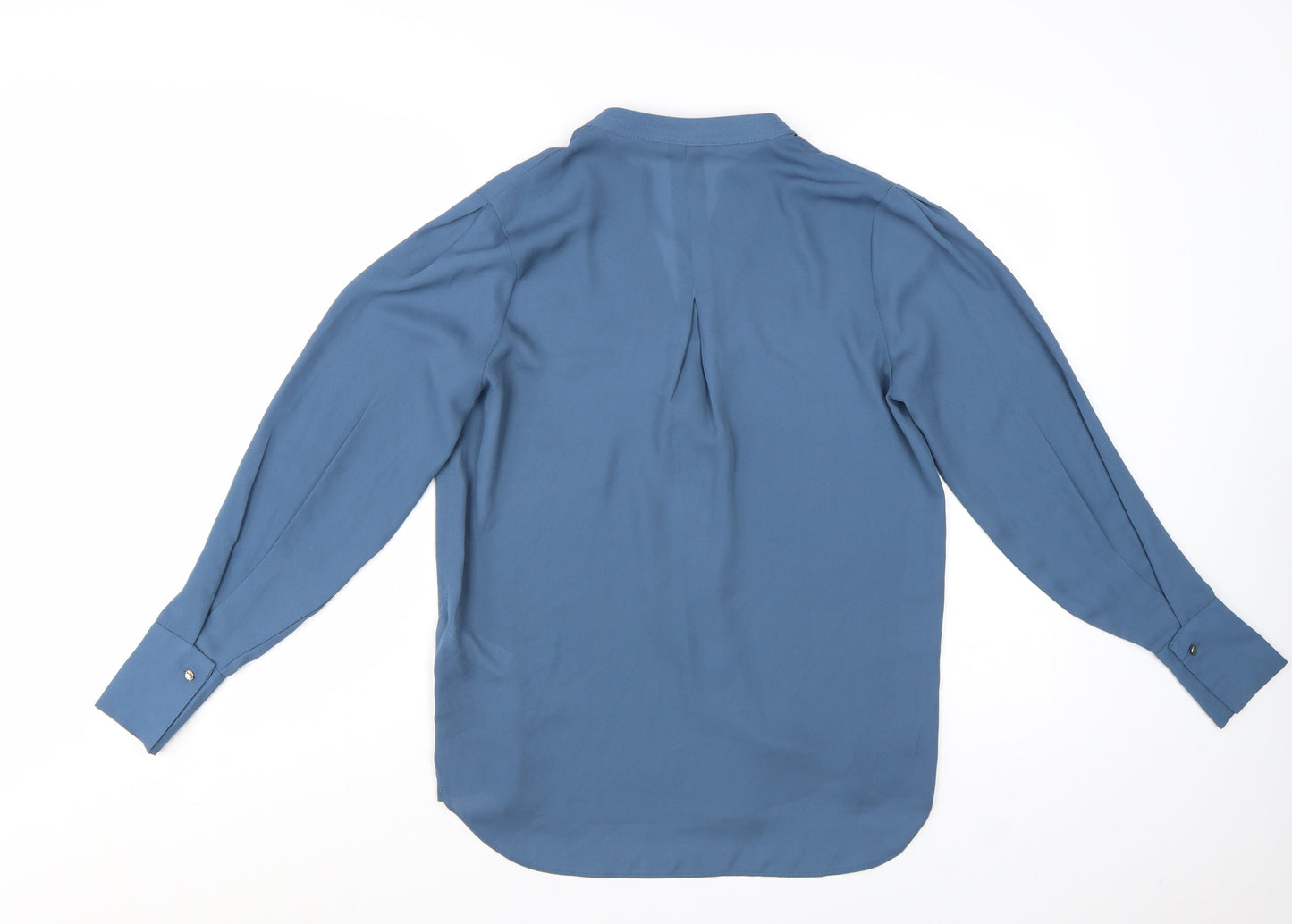 Next Women's Blue Long Sleeve V-Neck Blouse Size 8