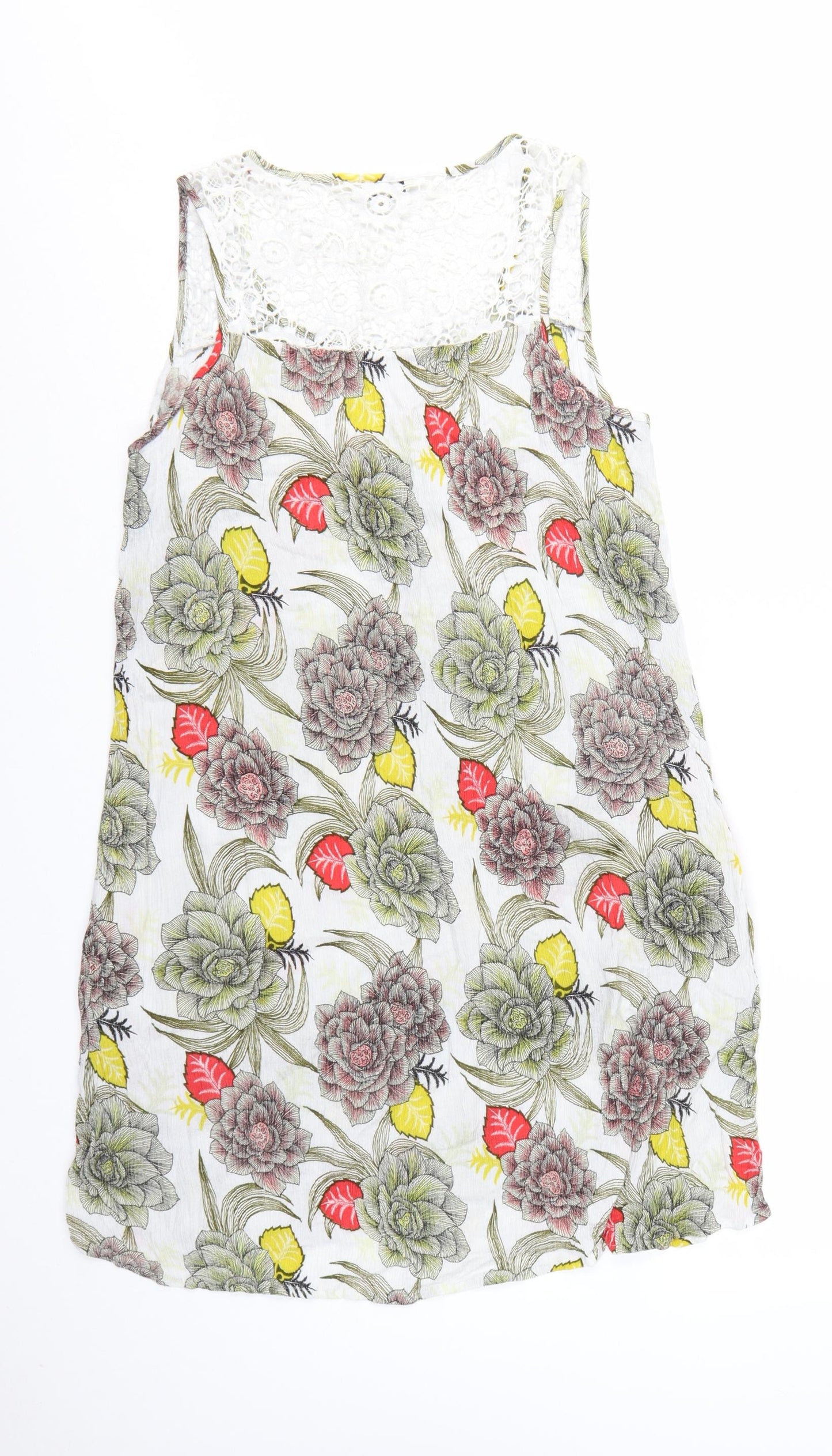 Next Women’s Multicoloured Floral Sleeveless Shift Dress Size 12