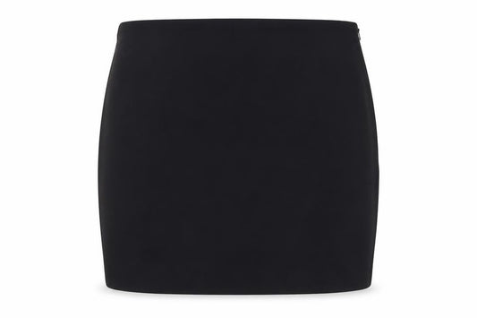 Zara Women Black L Short Pencil Skirt Polyester Twill Workwear