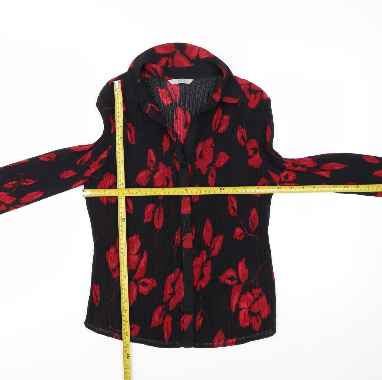 Marks and Spencer Women’s Multicoloured Floral Long Sleeve Blouse Size 14