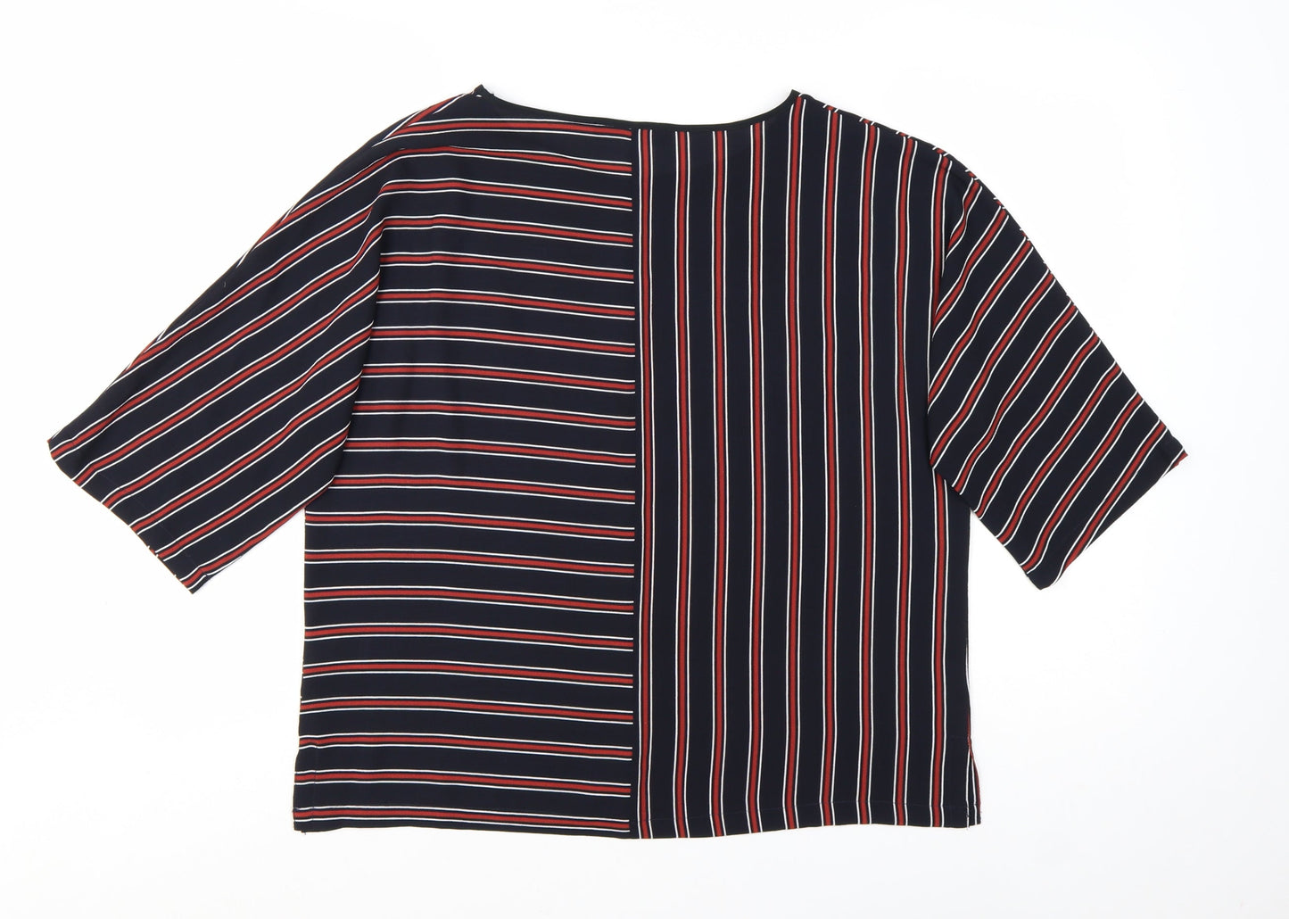 Marks and Spencer Women’s Blue Striped Kimono Blouse Size 12