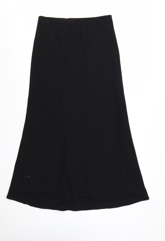 Marks and Spencer Women’s Black Midi A-Line Skirt Size 14